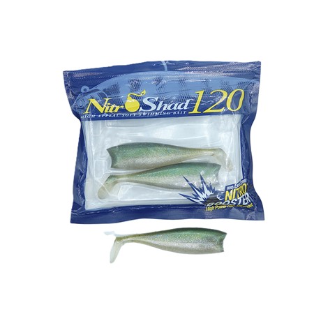 Leurre Souple Illex Nitro Shad 12Cm - Green Sprat - Par 3