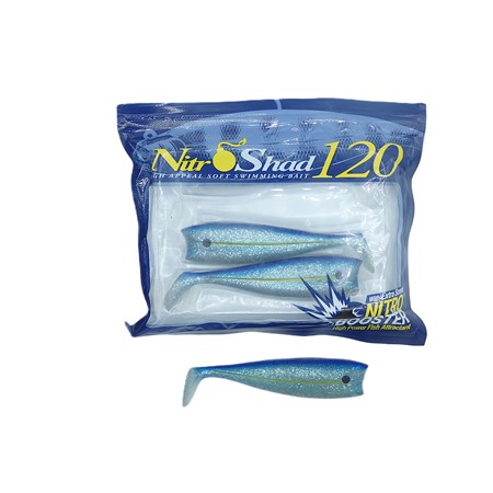 Leurre Souple Illex Nitro Shad 12Cm - Green Sprat - Par 3