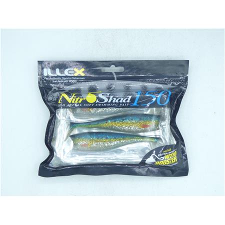 Leurre Souple Illex Nitro Shad 15Cm - Sardine - Par 3