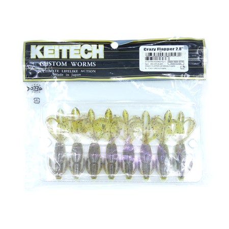 Leurre Souple Keitech Crazy Flapper - 7Cm - 401 - Par 8