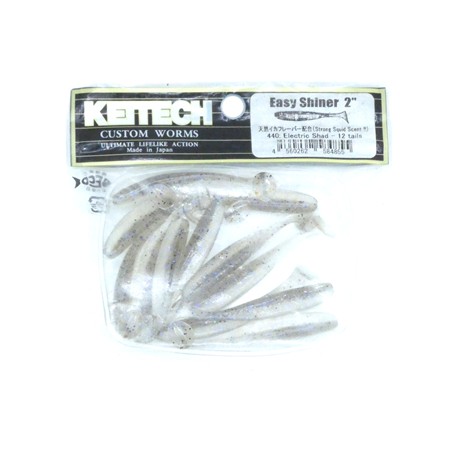 Leurre Souple Keitech Easy Shiner 2” - 5Cm - Electric Shad - Par 10