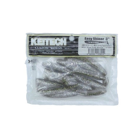 Leurre Souple Keitech Easy Shiner 3” - 7.5Cm - Silver Flash - Par 10