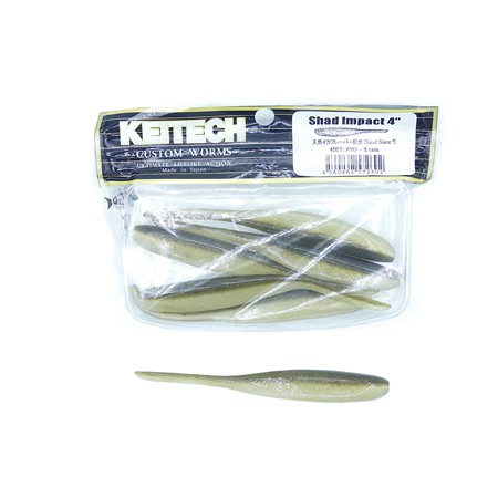 Leurre Souple Keitech Shad Impact 4” - 10Cm - Ayu - Par 6