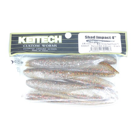 Leurre Souple Keitech Shad Impact 4” - 10Cm - Barsch - Par 8