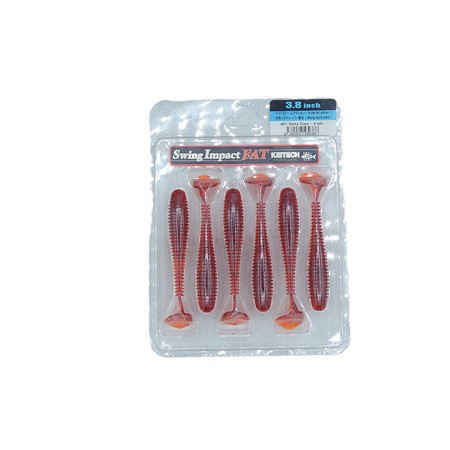 Leurre Souple Keitech Swing Impact Fat 3.8” - 10Cm - Lime Chartreuse Pepper - Par 6