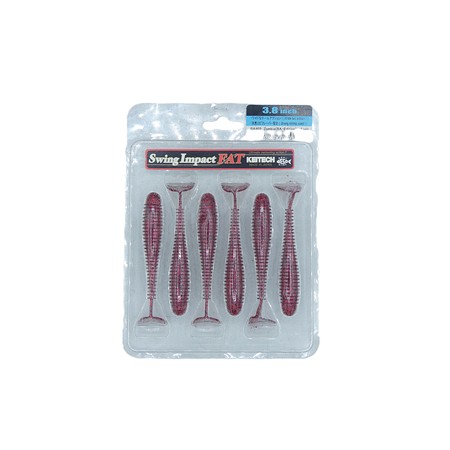 Leurre Souple Keitech Swing Impact Fat 3.8” - 10Cm - Lime Chartreuse Pepper - Par 6