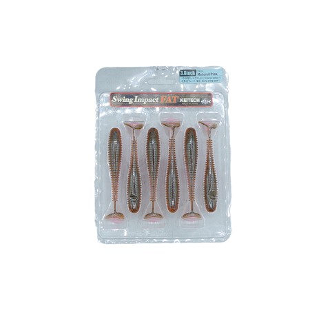 Leurre Souple Keitech Swing Impact Fat 3.8” - 10Cm - Lime Chartreuse Pepper - Par 6