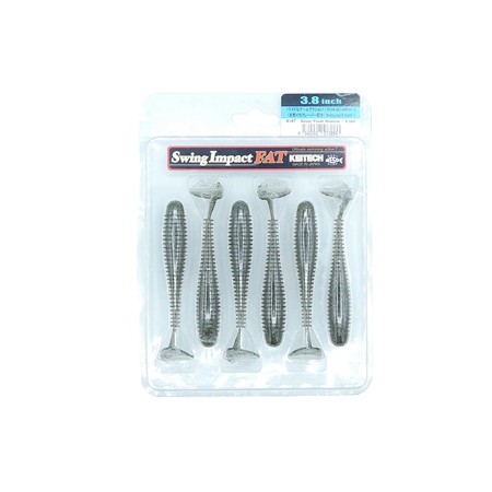 Leurre Souple Keitech Swing Impact Fat 3.8” - 10Cm - Silver Flash - Par 6