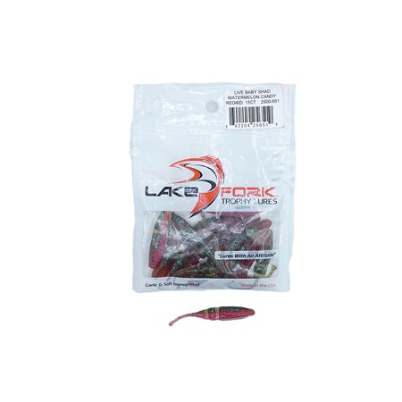 Leurre Souple Lake Fork Live Baby Shad - Chartreuse Ice - Par 15
