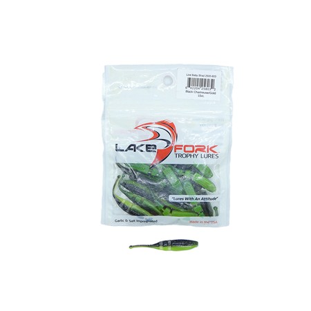 Leurre Souple Lake Fork Live Baby Shad - Chartreuse Ice - Par 15