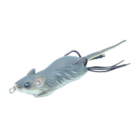 Leurre Souple Live Target Hollow Body Mouse - 6Cm - Grey White