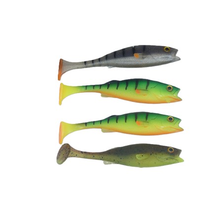 Leurre Souple Lmab Barsch - 11Cm - Gp Chartreuse - Par 4