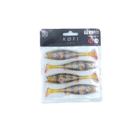 Leurre Souple Lmab Barsch - 11Cm - Motoroil Perch - Par 4