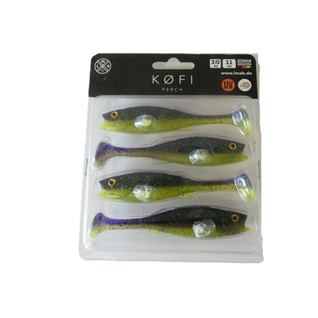 Leurre Souple Lmab Barsch - 11Cm - Purple Rave - Par 4