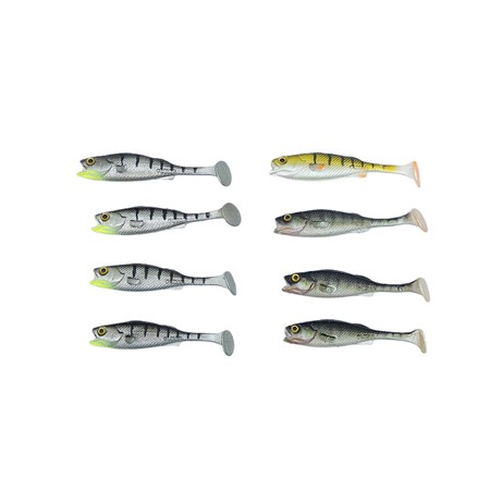 Leurre Souple Lmab Barsch - 7Cm - White Tiger - Par 8
