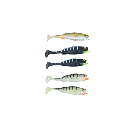 Leurre Souple Lmab Barsch - 9Cm - Black Tiger - Par 5