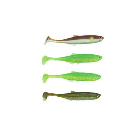 Leurre Souple Lmab Bleak Shad - 12Cm - Champagne - Par 4