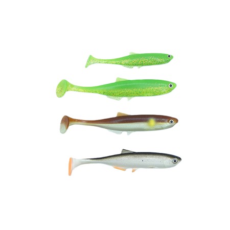 Leurre Souple Lmab Bleak Shad - 12Cm - Champagne - Par 4