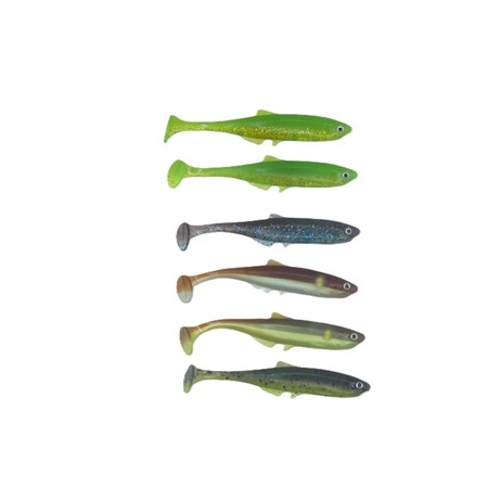 Leurre Souple Lmab Bleak Shad - 9Cm - Champagne - Par 6