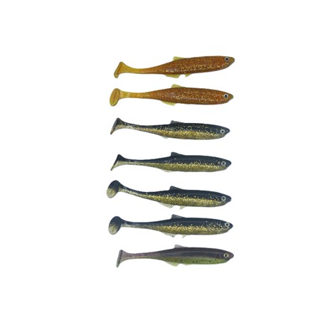 Leurre Souple Lmab Bleak Shad - 9Cm - Champagne - Par 7