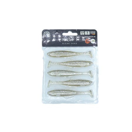 Leurre Souple Lmab Bleak Shad - 9Cm - Green Pumpkin Chartreuse - Par 5