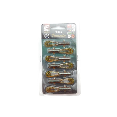 Leurre Souple Lmab Drunk Dancer - 5Cm - Green Tomato - Par 7