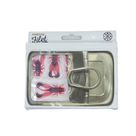 Leurre Souple Lmab Filet Craw - 4Cm - Red Craw - Par 6