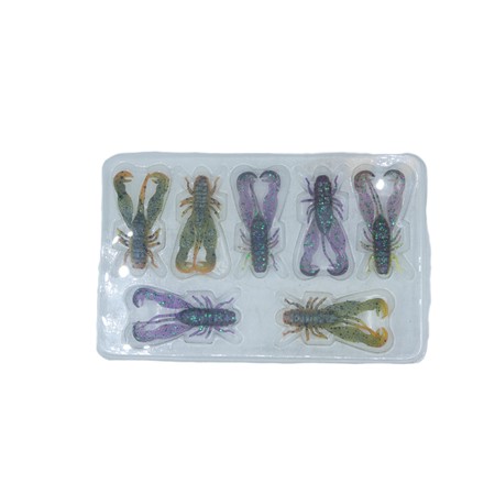 Leurre Souple Lmab Filet Craw - 4Cm - Red Craw - Par 7