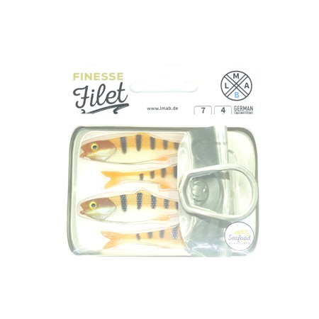 Leurre Souple Lmab Finesse Filet - 7Cm - Perch - Par 4
