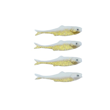 Leurre Souple Lmab Finesse Filet - 7Cm - Roach - Par 4
