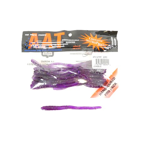 Leurre Souple Lucky Craft Aat Finesse Worm 4'' - Junebug - Par 20