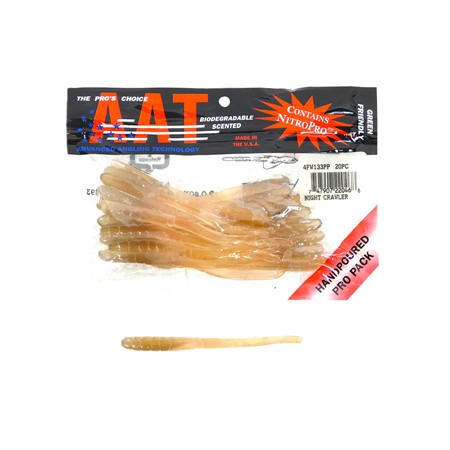 Leurre Souple Lucky Craft Aat Finesse Worm 4'' - Night Crawler - Par 20