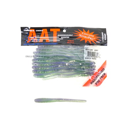 Leurre Souple Lucky Craft Aat Finesse Worm 4'' - Purple Weinie - Par 20
