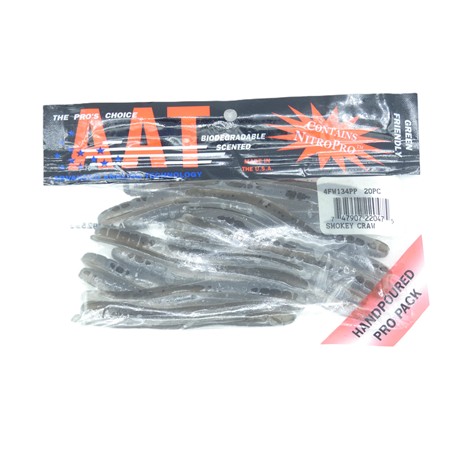 Leurre Souple Lucky Craft Aat Finesse Worm 4'' - Smokey Craw - Par 20