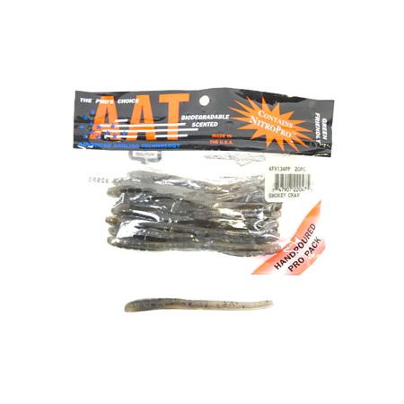 Leurre Souple Lucky Craft Aat Finesse Worm 4'' - Smokey Craw - Par 20
