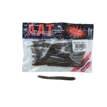 Leurre Souple Lucky Craft Ridge Worm Smokey Grey Aat - 10Cm - Par 20