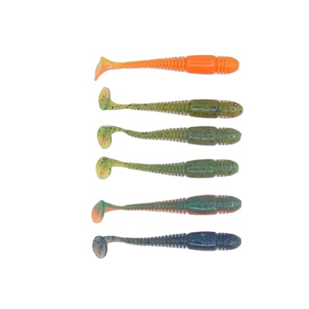 Leurre Souple Lucky John Tioga Fat - 10Cm - 033 - Par 6