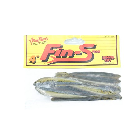 Leurre Souple Lunker City Fin-S Fish 10Cm - Green Shinner - Par 10