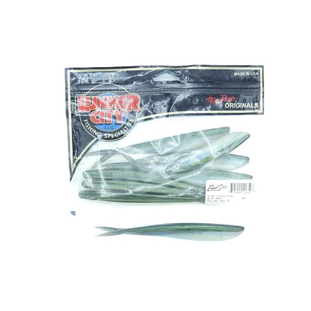 Leurre Souple Lunker City Fin-S Fish - 14.5Cm -           Couleur N°1 - Par 8