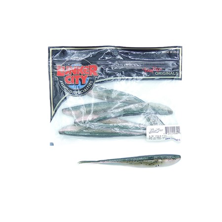 Leurre Souple Lunker City Fin-S Fish - 14.5Cm -           Couleur N°1 - Par 8