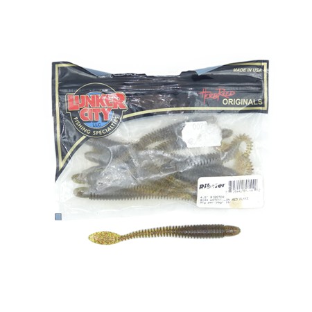 Leurre Souple Lunker City Ribster - Couleur N°144 - Par 10