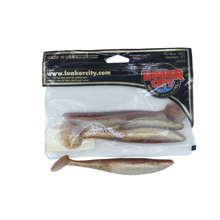 Leurre Souple Lunker City Swim Fish 125Mm - Couleur N°213 - Par 4