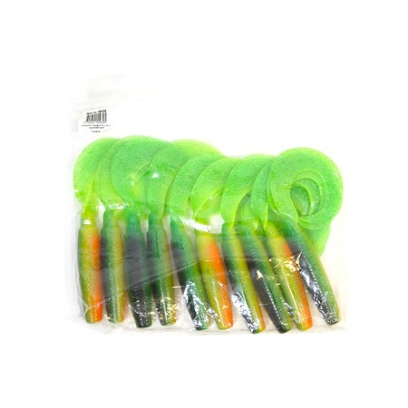 Leurre Souple Madcat Double Trouble - 18Cm - Firetiger - Par 10