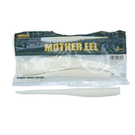 Leurre Souple Madness Mother Eel - Couleur White - Par 4