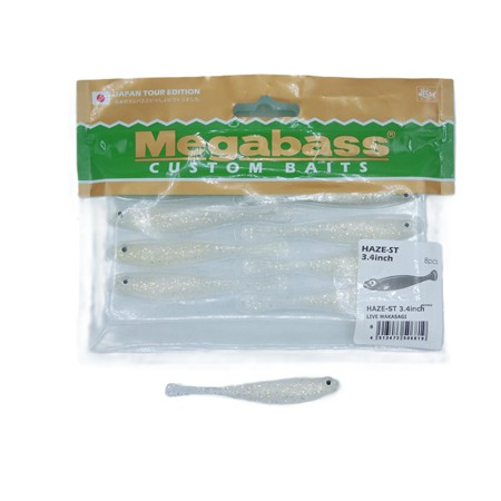 Leurre Souple Megabass Haze-St 3.4 - 8.2Cm - Live Wakasagi - Par 8