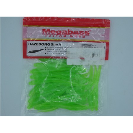 Leurre Souple Megabass Hazedong - 7.5Cm - Psychedelic Green - Par 30