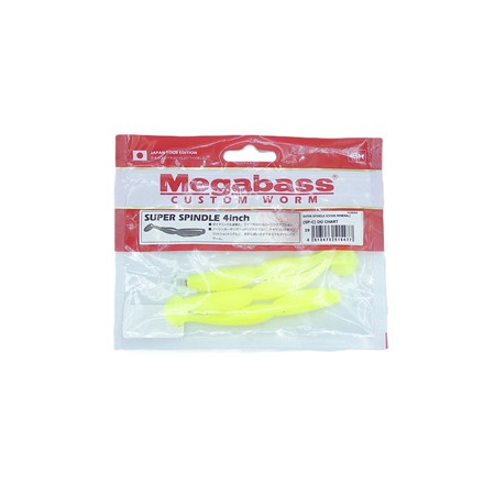 Leurre Souple Megabass Super Spindle Worm 4” - 10Cm - Do Chart - Par 6