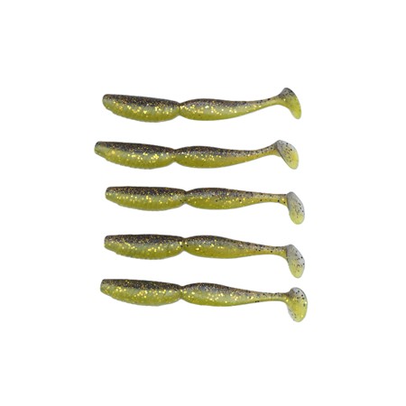 Leurre Souple Megabass Super Spindle Worm 4” - 10Cm - Light Green Pearl - Par 6