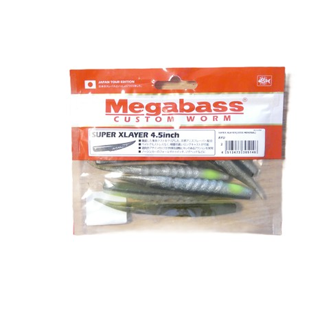 Leurre Souple Megabass Super X-Layer - 10.5Cm - Ayu - Par 7