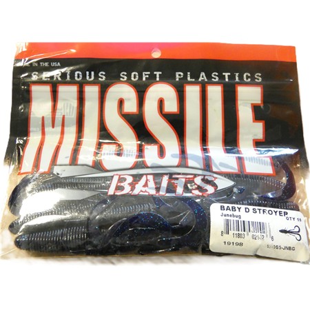 Leurre Souple Missile Baits Baby D Stroyer - 12.7Cm - Candy Grass - Par 10